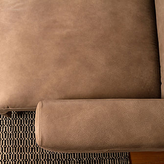 Ledersofa#Baxter#Longchair#motorischer Auszug#Russ Einrichtungen#Antikhof#Bissee