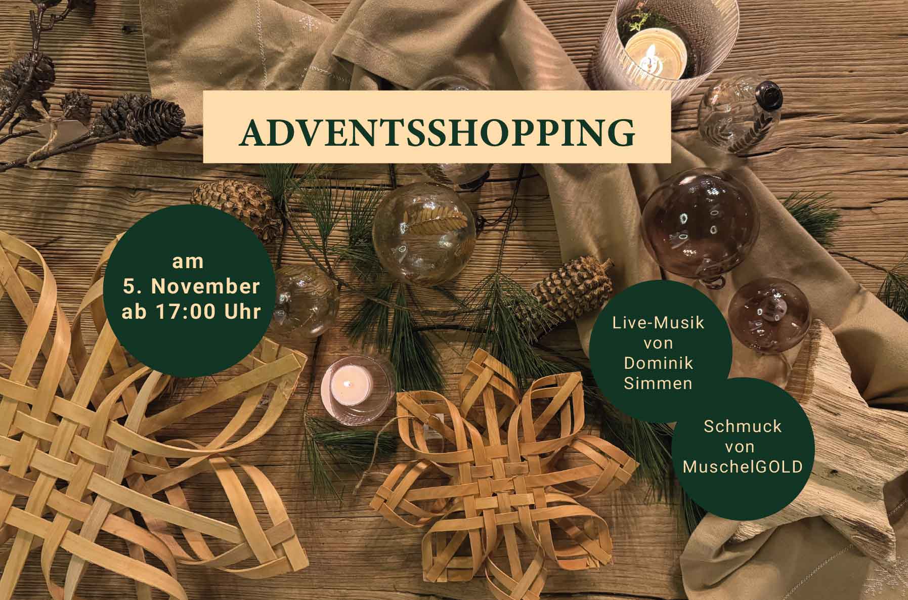 Adventsshopping am 5. November